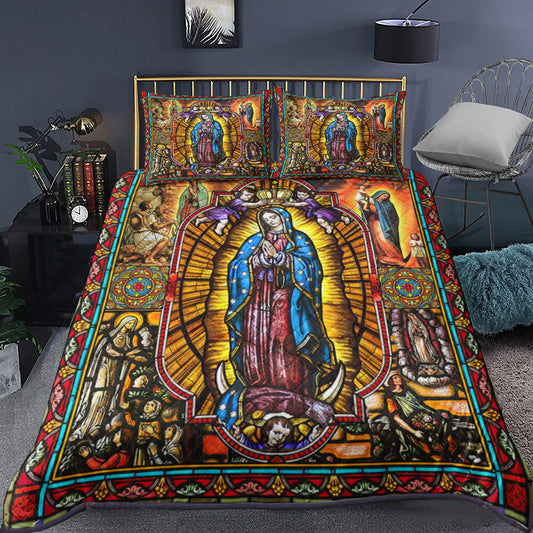 Our Lady of Guadalupe Christian  Quilt Bedding Set TL010604QS