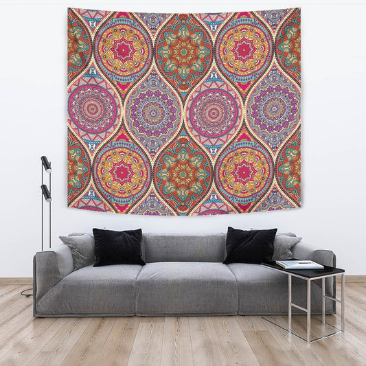 Oval Bohemian Mandala Patchwork CL17100098MDT Decorative Wall Hanging Tapestry