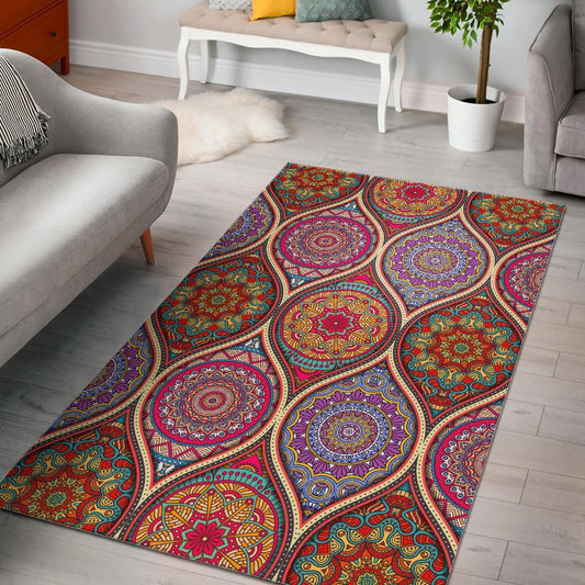 Oval Bohemian Mandala Patchwork CL17100439MDR Rug