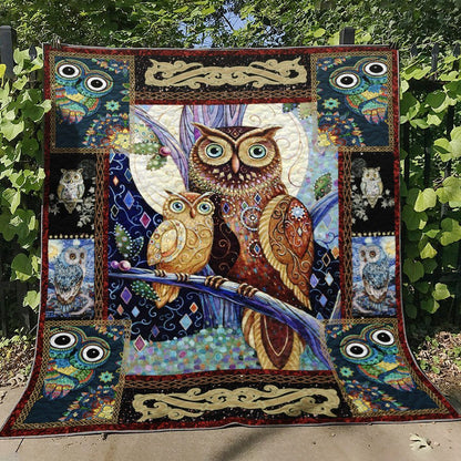 Owl BT230723B Quilt Blanket