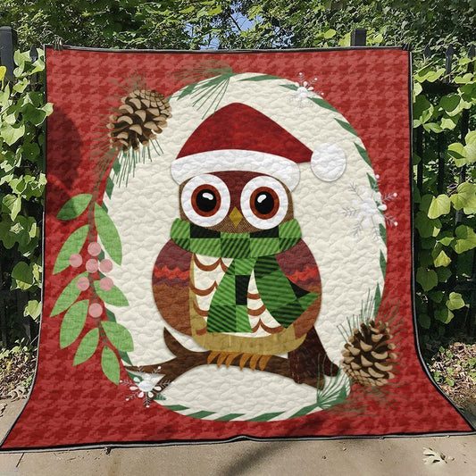 Owl Christmas TN150712 Quilt Blanket