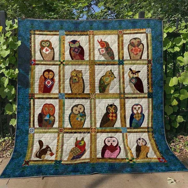 Owl HN270519 Quilt Blanket