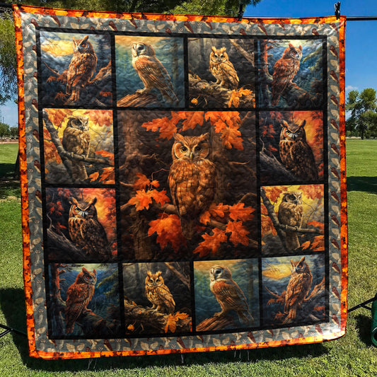 Owl ND041106 Art Quilt