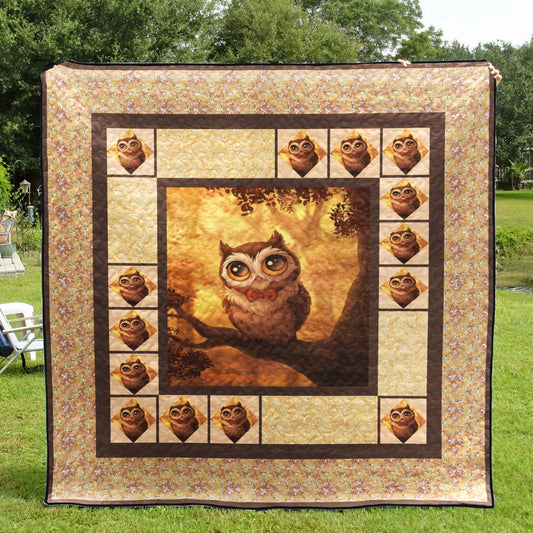 Owl One Three CLA31100115Q Quilt Blanket