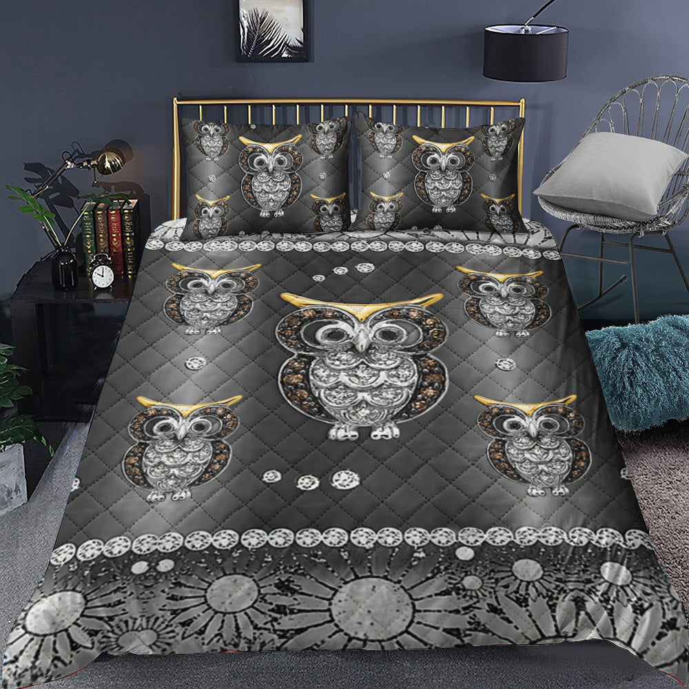 Owl Quilt Bedding Set TL220901