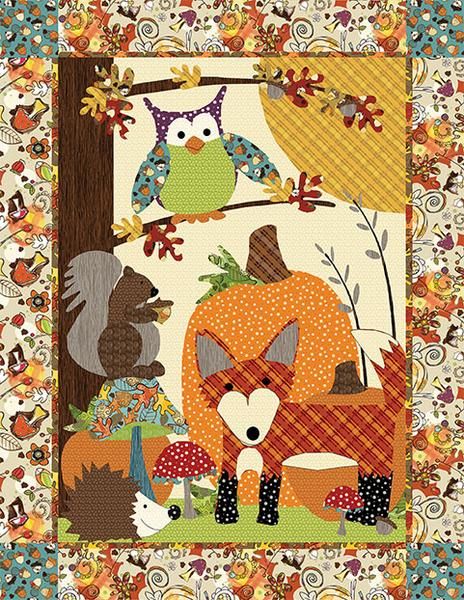 Owl Squirrel Fox CLA2810361Q Quilt Blanket