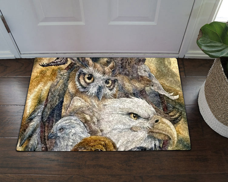 Owl And Eagle And Falcon DD05100112D Non-slip Door mats