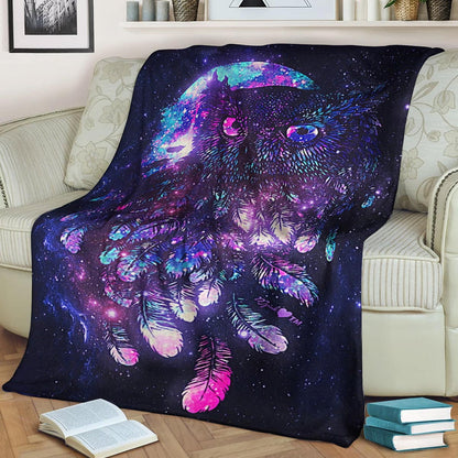 Owl BT260897F Sherpa Fleece Blanket