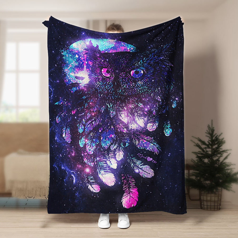 Owl BT260897F Sherpa Fleece Blanket