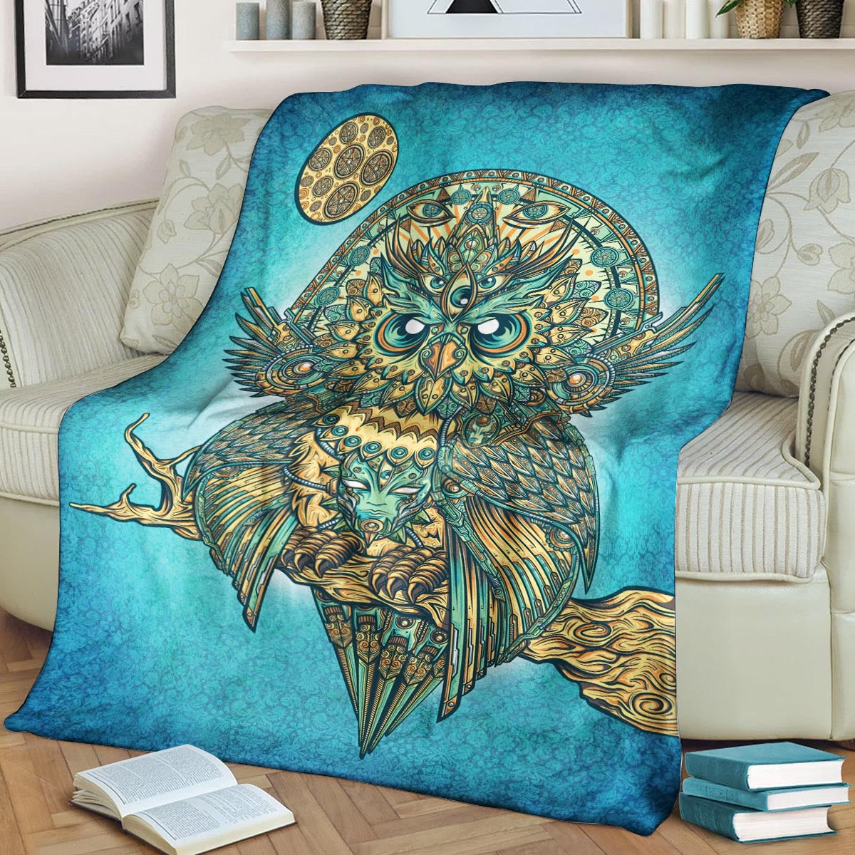 Owl CLP190827 Sherpa Fleece Blanket