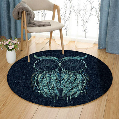 Owl Dream Catcher QN070818 Round Area Rug