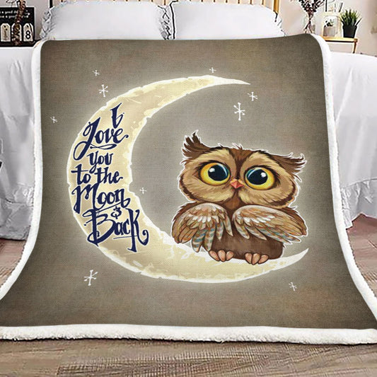 Owl HM3009099TT Sherpa Fleece Blanket