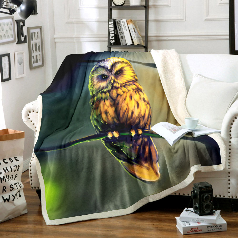 Owl NN1409099TT Sherpa Fleece Blanket
