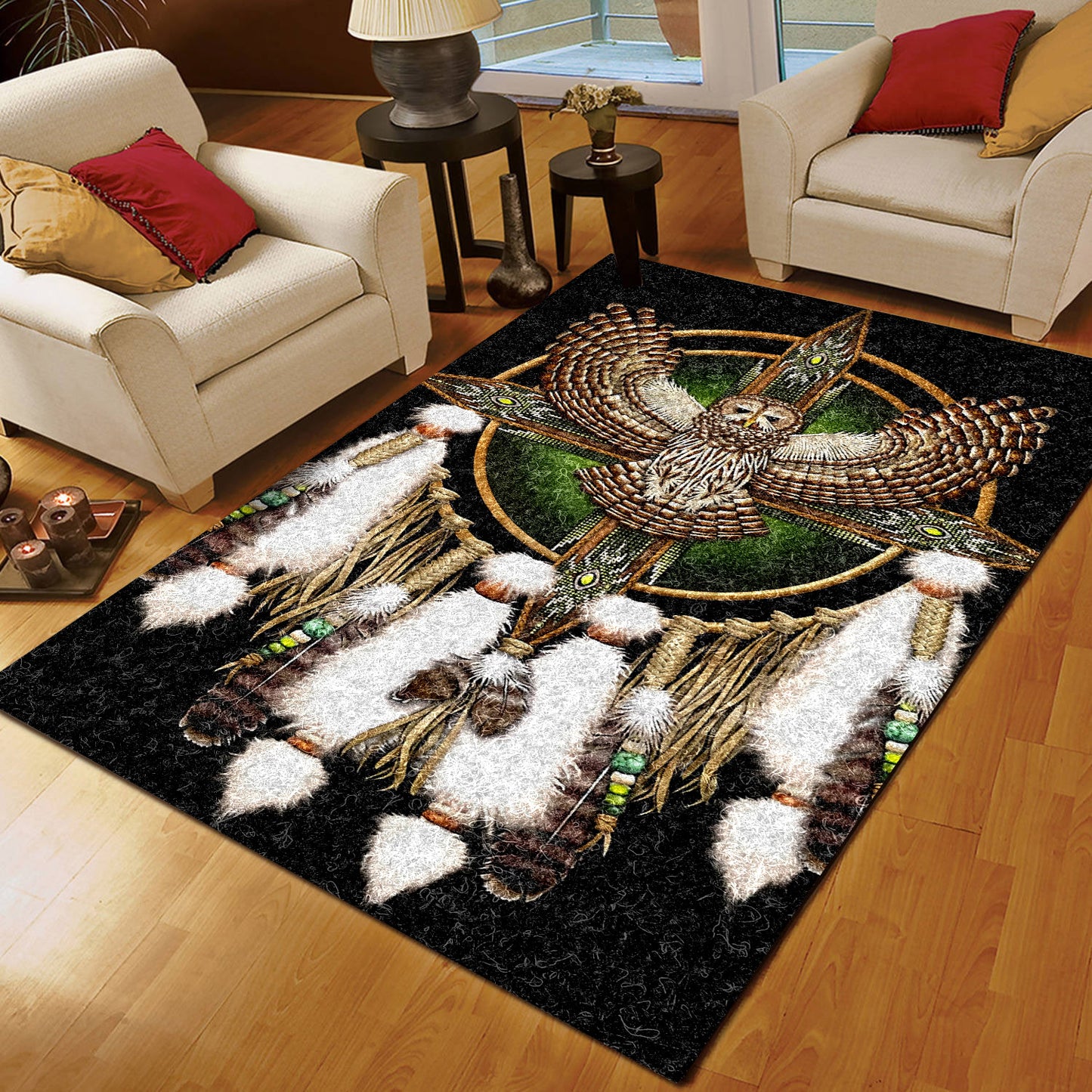 Owl Native American TT170846M Rug