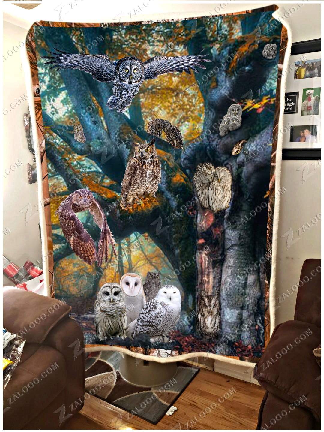 Owl Tree Of Owls CL29110553MDF Sherpa Fleece Blanket