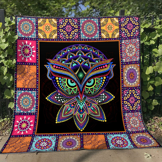 Owl Quilt Blanket HN171202D