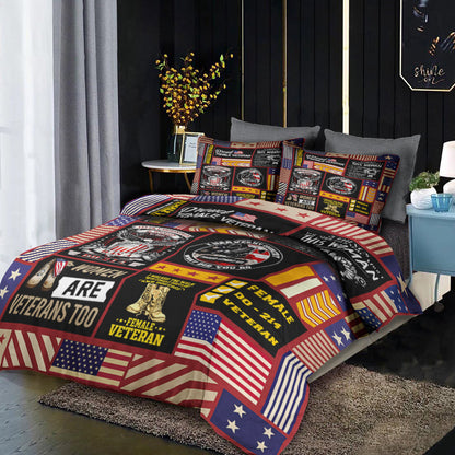 Proud Female Veteran Bedding Sets HN100601MBS