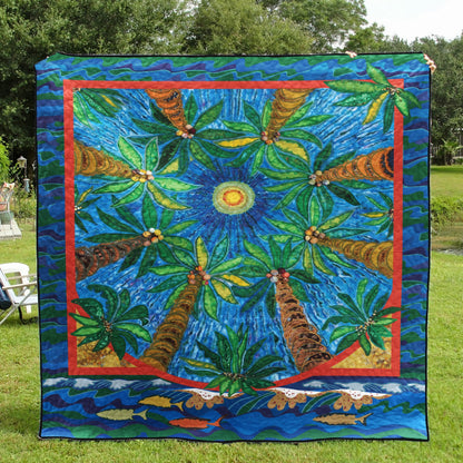 Palm Tree CLM0511463 Quilt Blanket