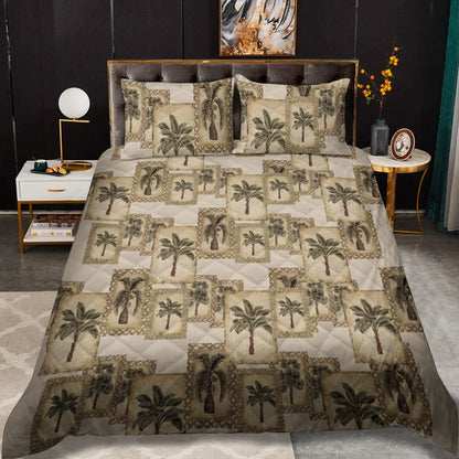 Palm Tree CLM1510132B Quilt Bedding Set