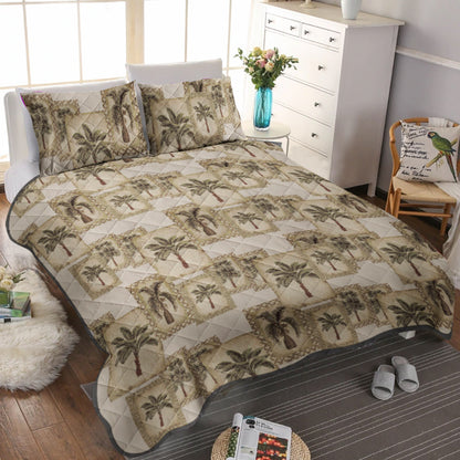 Palm Tree CLM1510132B Quilt Bedding Set