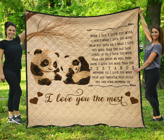 Panda CL07110224MDQ Quilt Blanket