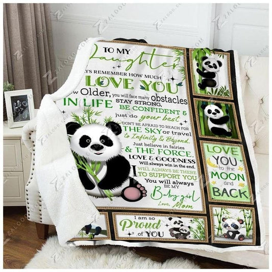 Panda CL260864MDF Sherpa Fleece Blanket