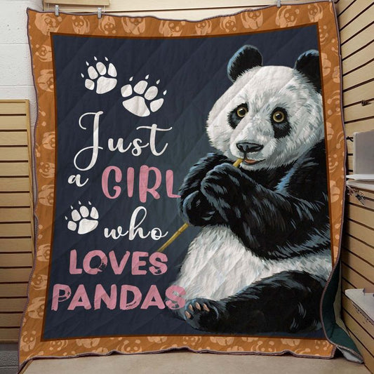 Panda Just A Girl Who Loves Pandas CLA2911159Q Quilt Blanket