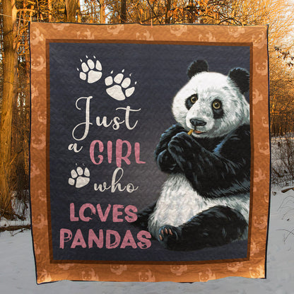 Panda Just A Girl Who Loves Pandas CLA2911159Q Quilt Blanket