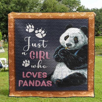 Panda Just A Girl Who Loves Pandas CLA2911159Q Quilt Blanket