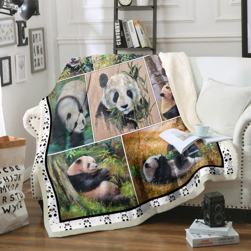 Panda CL02110880MDF Sherpa Fleece Blanket