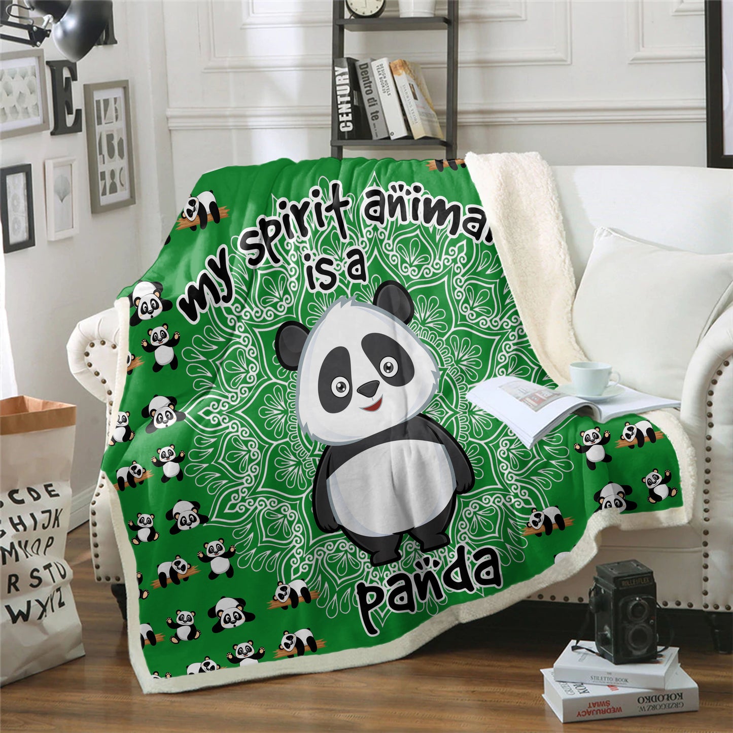 Panda CL02111314MDF Sherpa Fleece Blanket