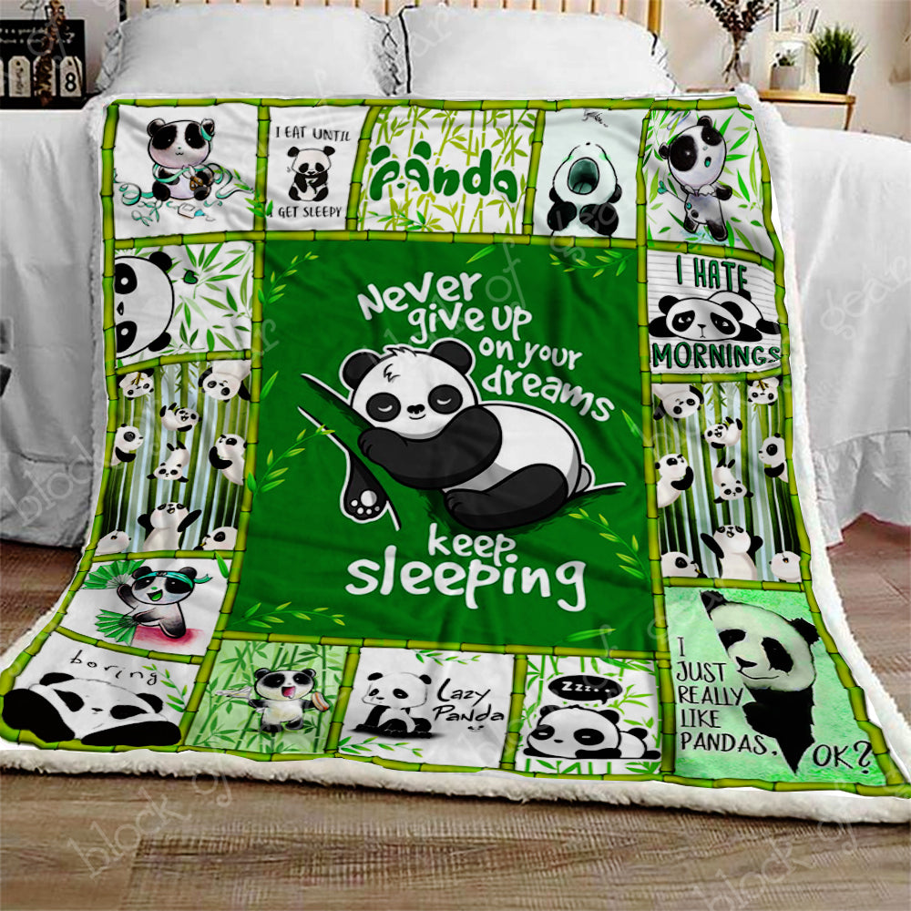 Panda CL281032MDF Sherpa Fleece Blanket