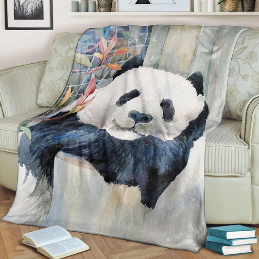 Panda DN051059F Sherpa Fleece Blanket