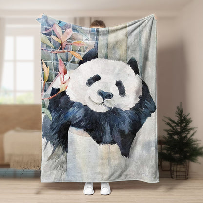 Panda DN051059F Sherpa Fleece Blanket