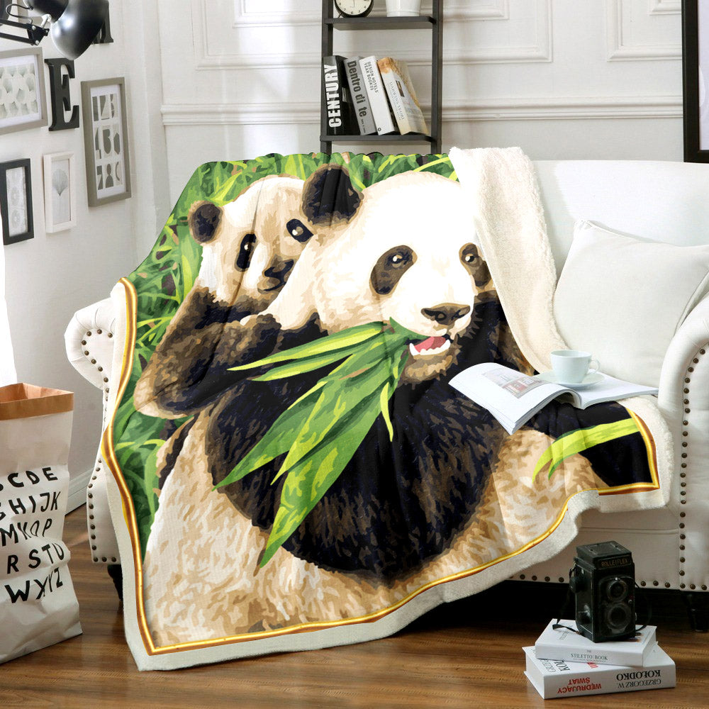 Panda DT1810175TT Sherpa Fleece Blanket