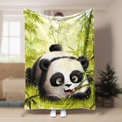 Panda VD161049F Sherpa Fleece Blanket