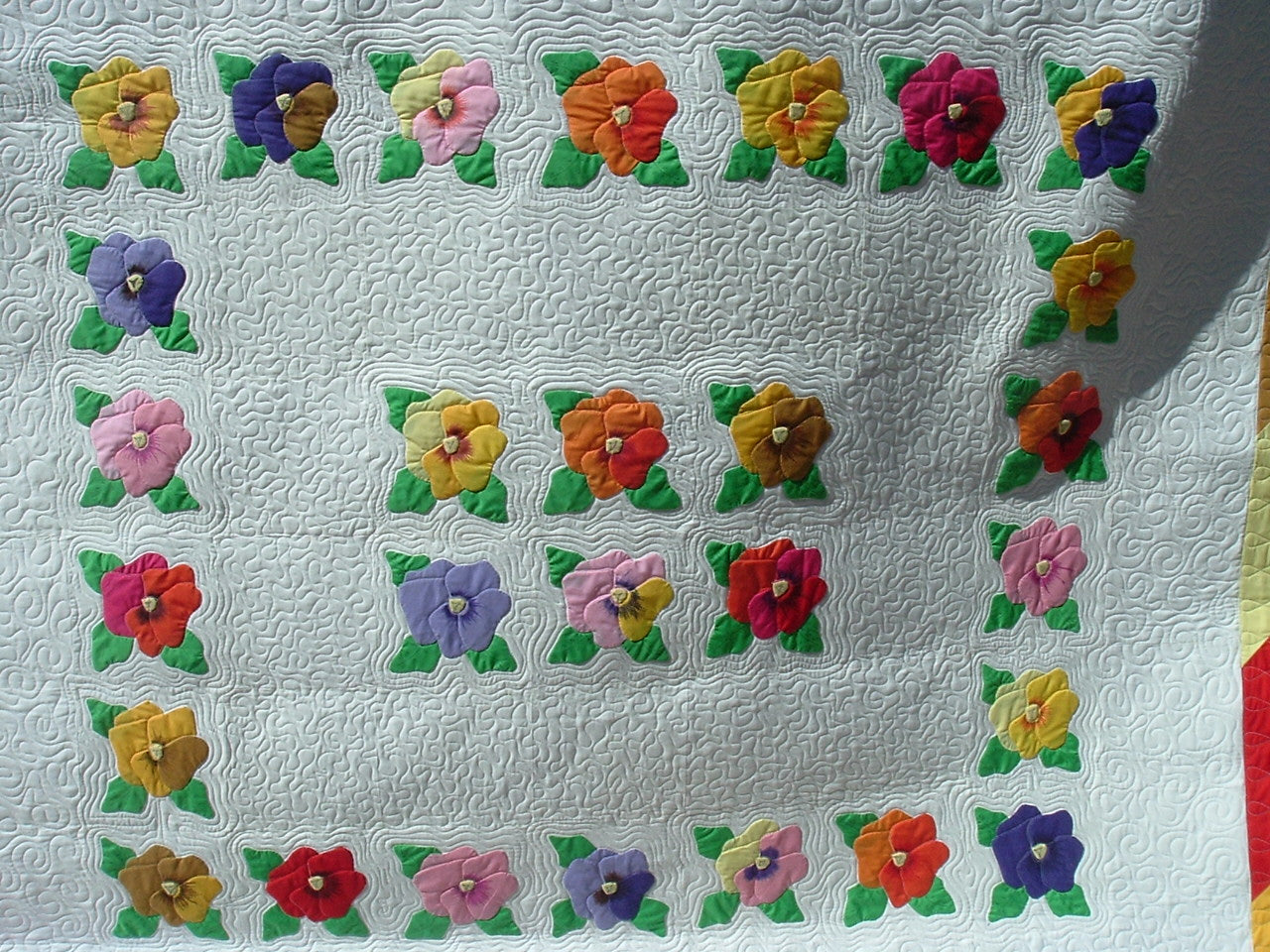 Pansy Flower CLA2211565Q Quilt Blanket