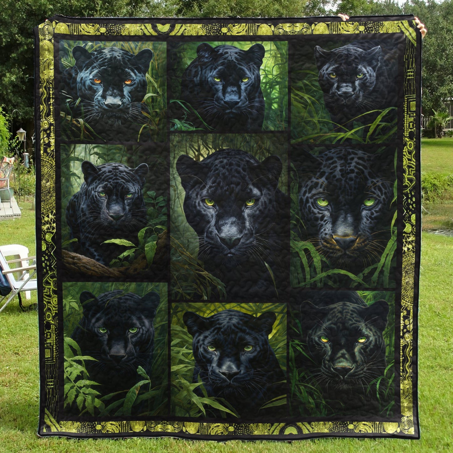 Panther YH3110909 Art Quilt