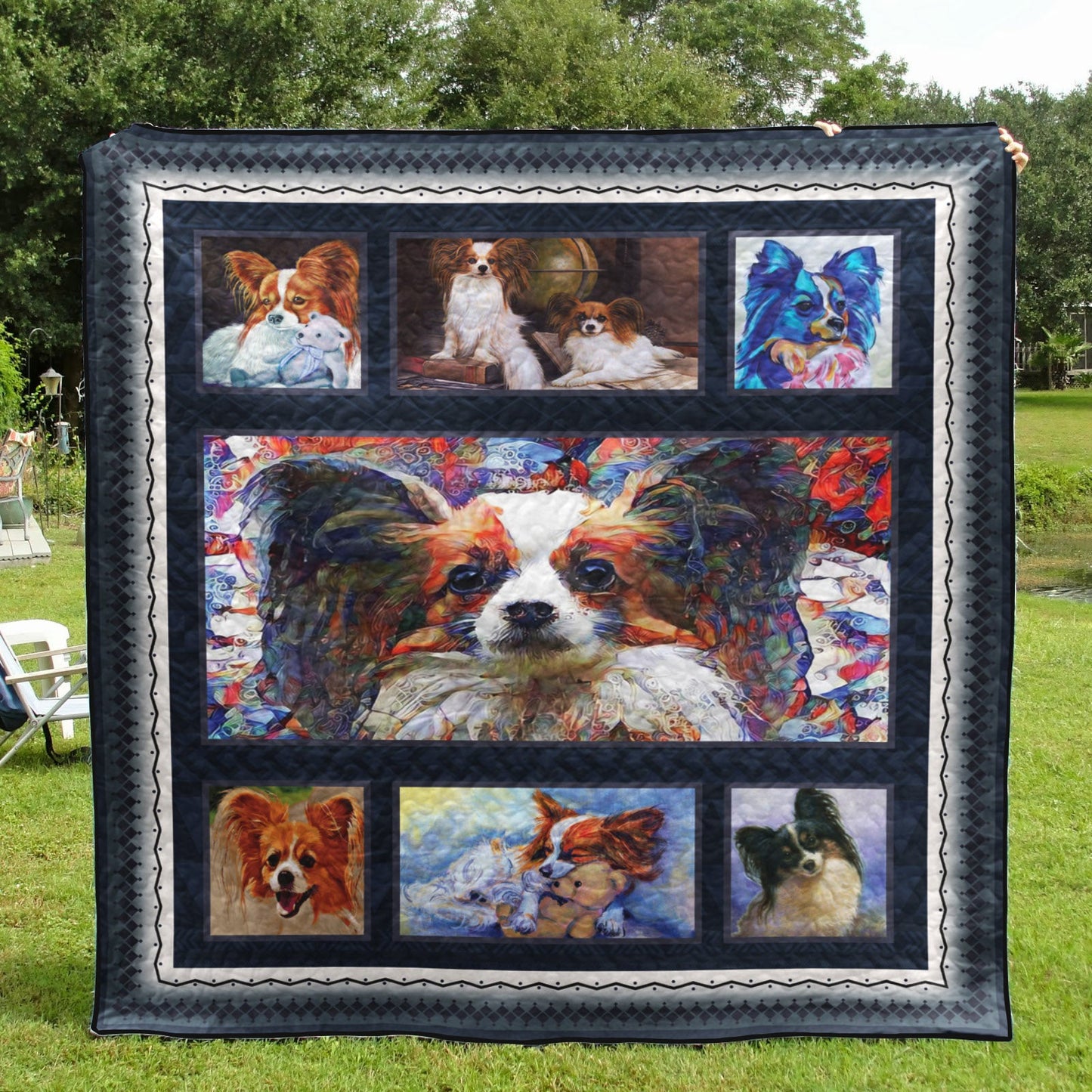 Papillon CL08110320MDQ Quilt Blanket