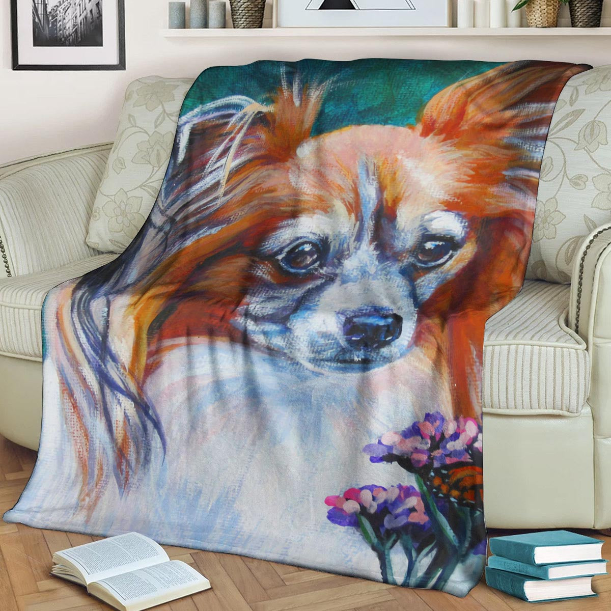 Papillon BL070969F Sherpa Fleece Blanket
