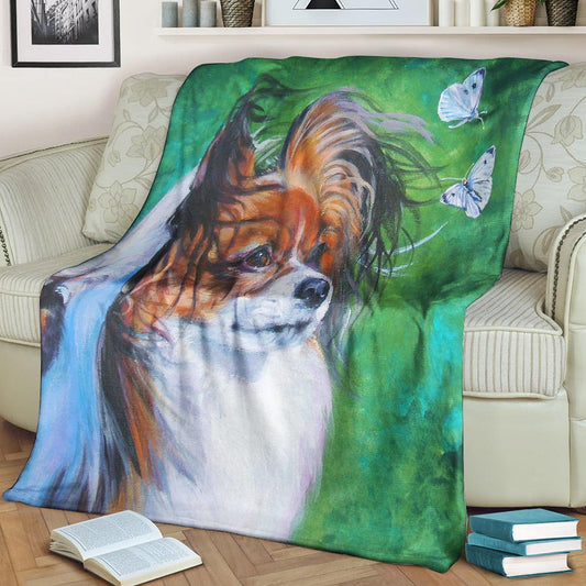 Papillon BL171037F Sherpa Fleece Blanket
