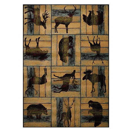 Parquet Lodge Wildlife CLM1910125M Rug