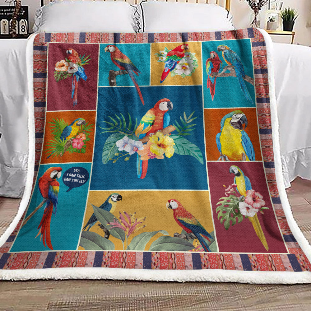 Parrot BT1610285F Sherpa Fleece Blanket