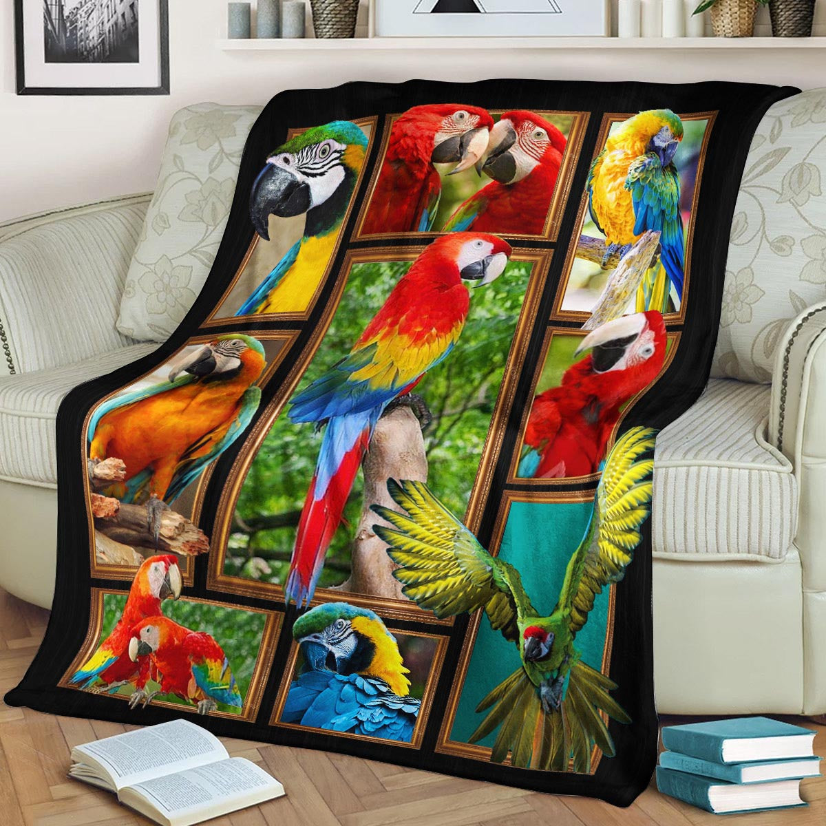 Parrot CL240874MD Sherpa Fleece Blanket