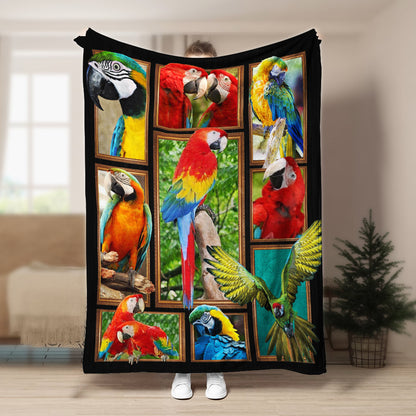 Parrot CL240874MD Sherpa Fleece Blanket