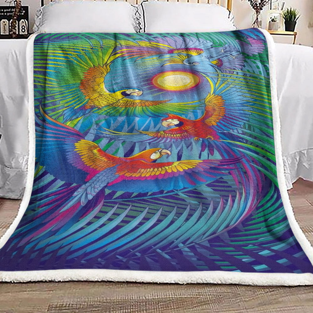 Parrot NT1111219F Sherpa Fleece Blanket