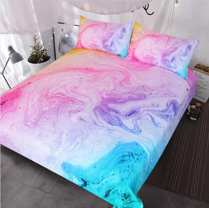 Pastel Colorful Marble CLH1510164B Bedding Sets
