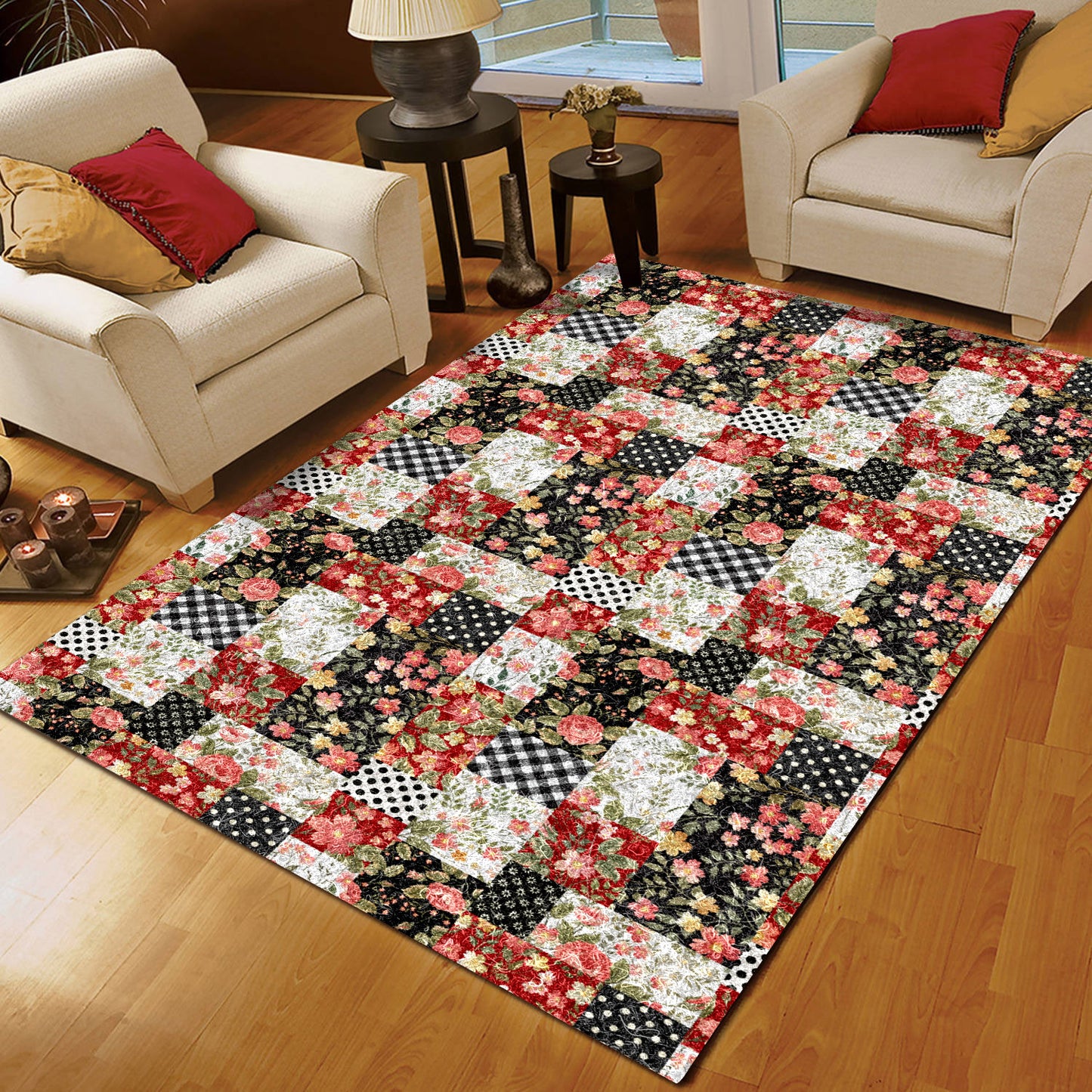 Patchwork Flower CLA15100836R Rug