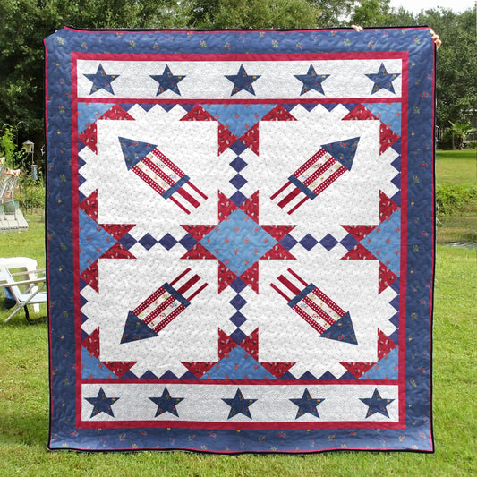 Patriotic Quilt Blanket MT140605D