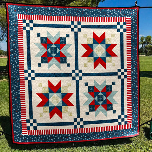 Patriotic Quilt Blanket MT140604D